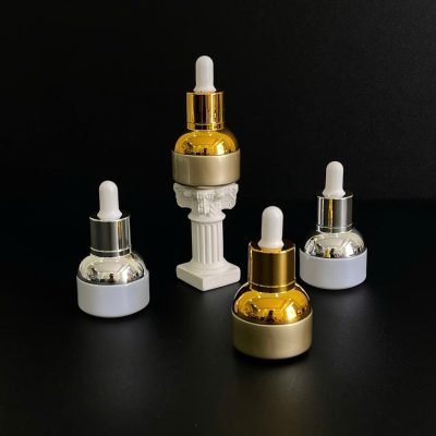 Chai chiết serum bạc, vàng 20ml sang trọng