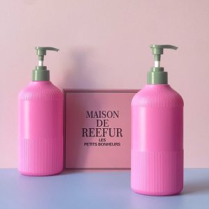 chai hdpe hong dam soc voi nhan xanh dam 500ml 5