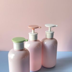 chai pet hong voi nhan dep xanh 500ml 7