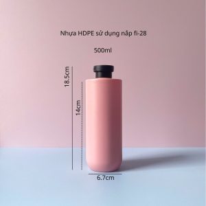 Thông số chai nhựa HDPE vai ngang đáy bầu