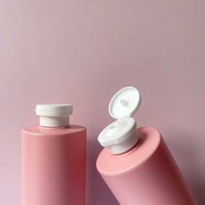 Chai nhựa HDPE vai ngang đáy bầu nắp bật trắng